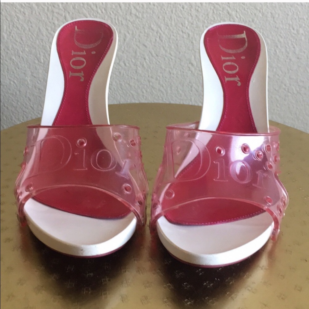 Authentic vintage Christian Dior mule sandals 6.5